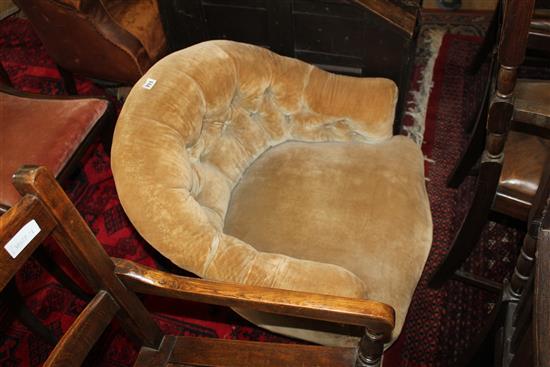 Victorian button back nursing chair